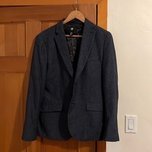 H&M suit coat wool blend slim fit